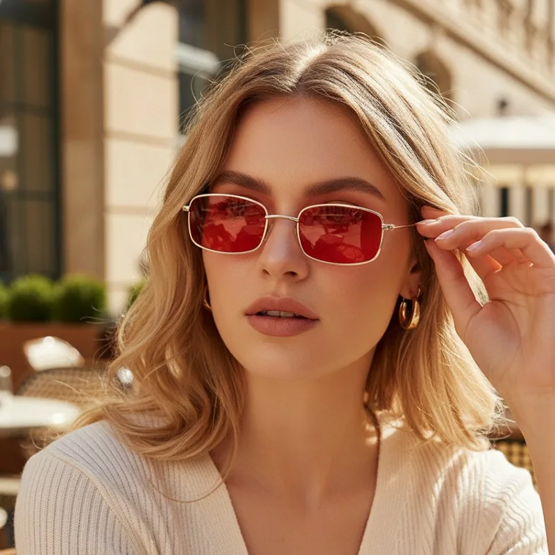 Vintage Outdoor Fashion - New Small Square Sunglasses Women Vintage