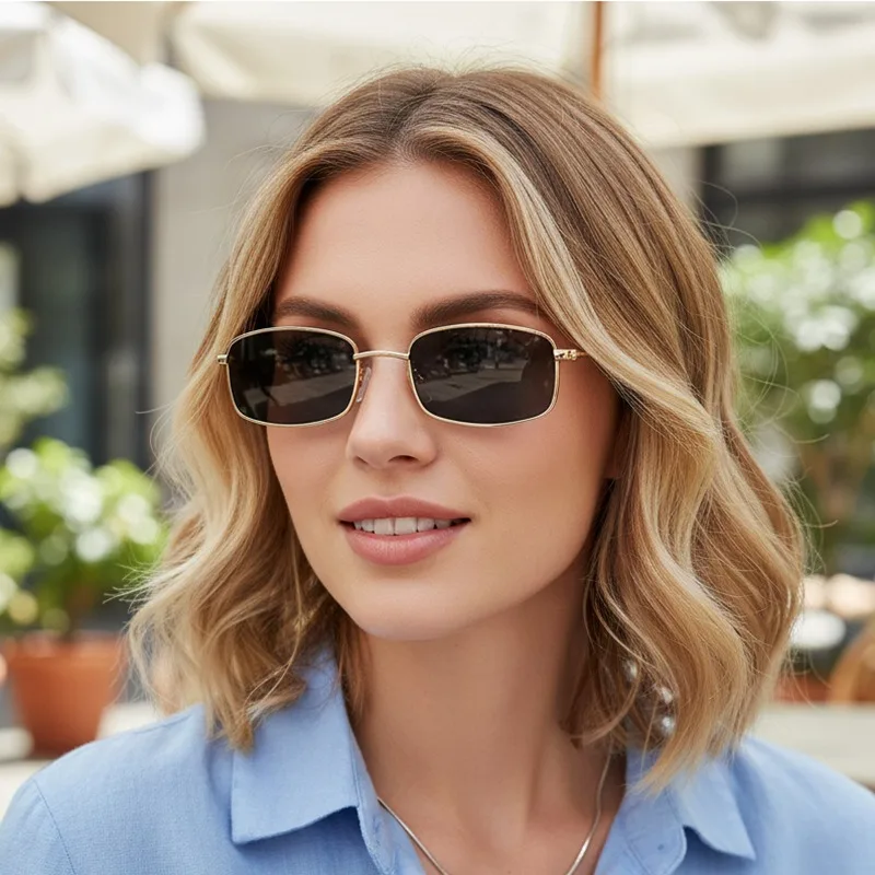 New Small Square Sunglasses Wo - Vintage Outdoor Fashion 评论和价格