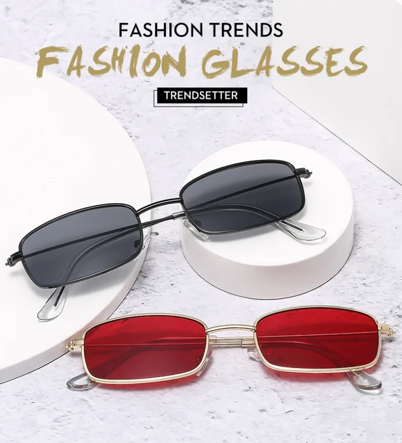 New Small Square Sunglasses Wo - Vintage Outdoor Fashion 评论和价格