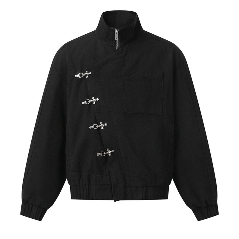 Stylish Stand Collar Street Ja - Vintage Fashion Stores 评论和价格