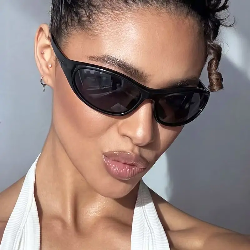 Y2K Punk Sports Sunglasses for - Vintage Fashion Enthusiasts 评论和价格