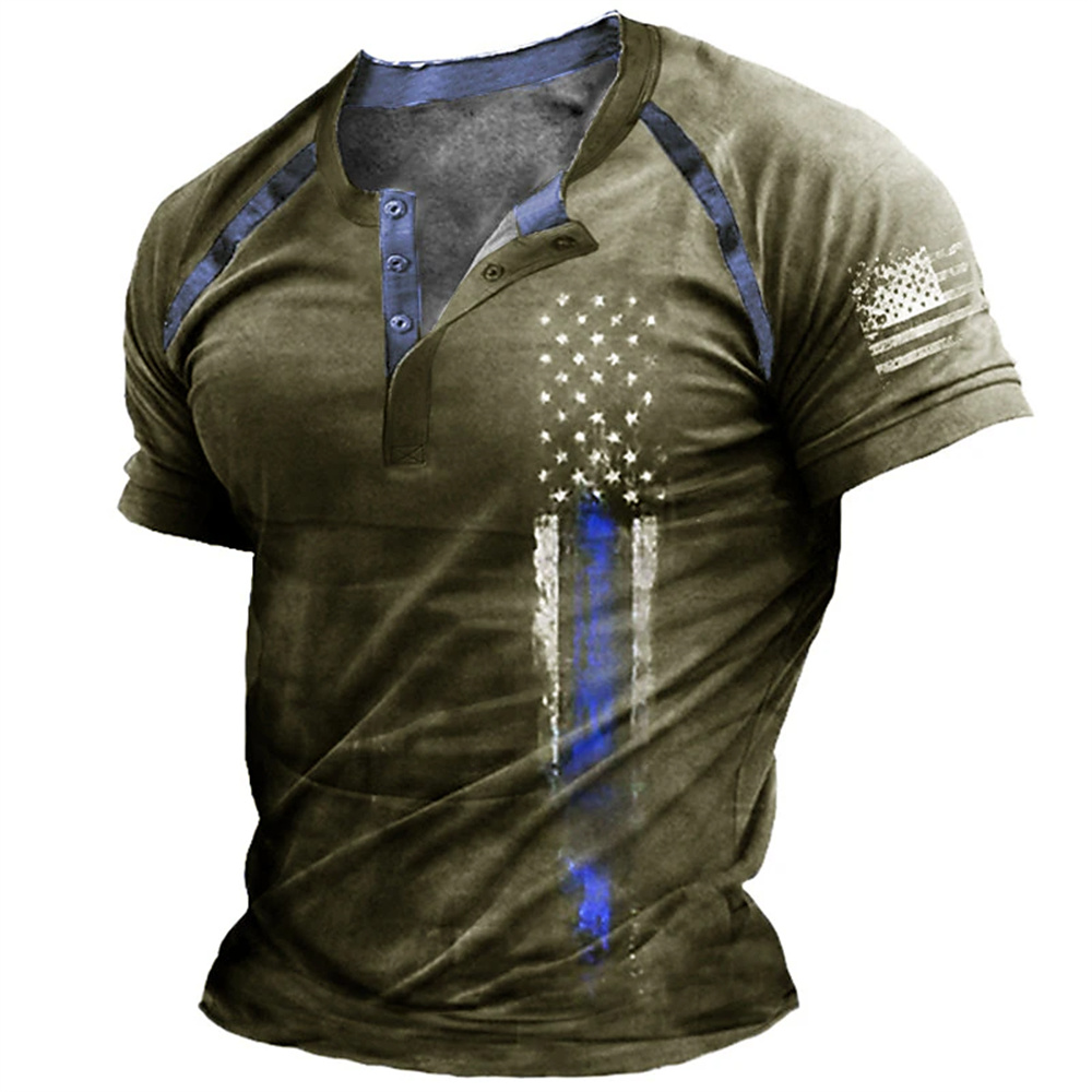 Funny 3D American Flag Print M - Vintage Fashion Jersey 评论和价格