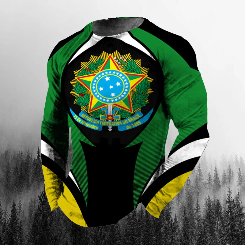 Vintage Brazilian Flag 3D Prin - Vintage Fashion Jersey 评论和价格
